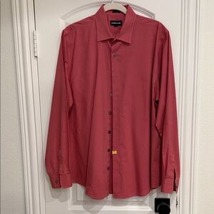 Express Men's Red pink Shirt
